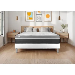 Vitalit Sommier KIT VITAL'SOM Blanc 90 x 200 cm* Sommier