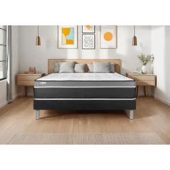 Vitalit Sommier KIT VITAL'SOM Noir 160 x 200 cm* Sommier