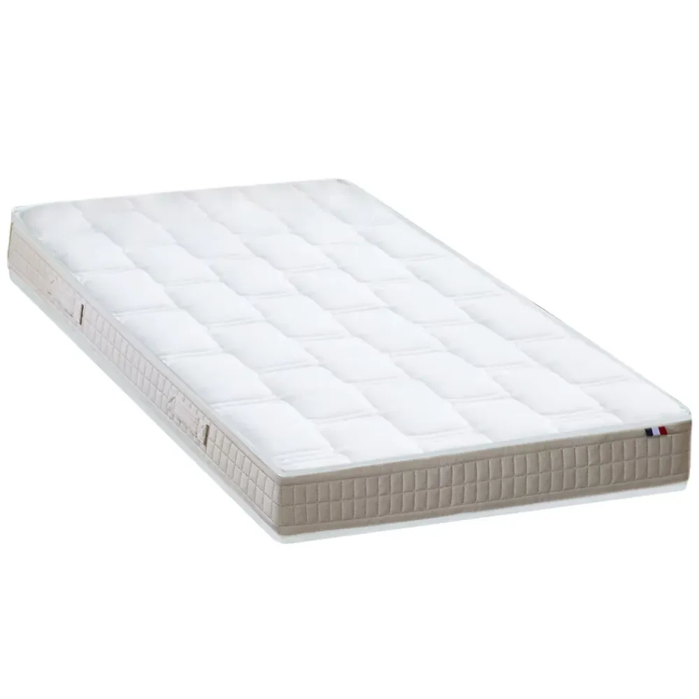 Idliterie Sommier électrique à plots et matelas 100% latex 2x90x200* Ensemble Sommier Et Matelas