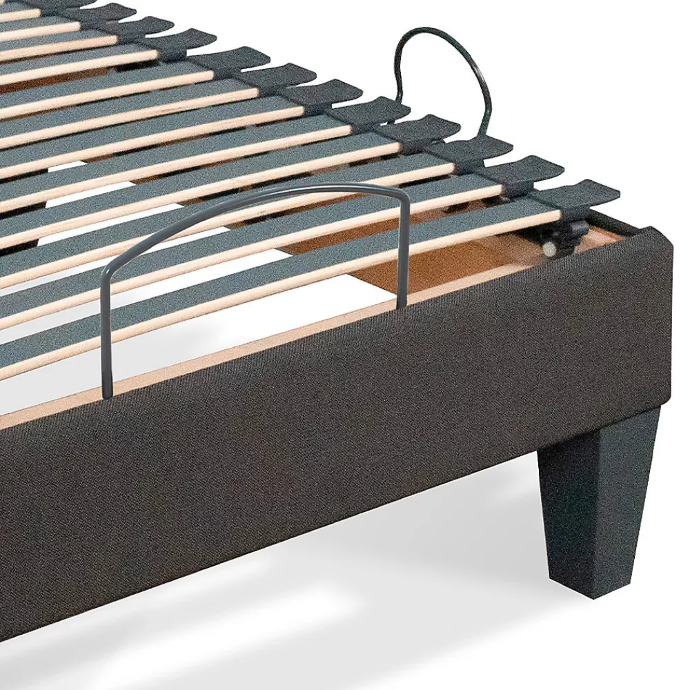 Bellecour Sommier électrique Rochereau 90x200 cm Lattes & Plots* Sommier