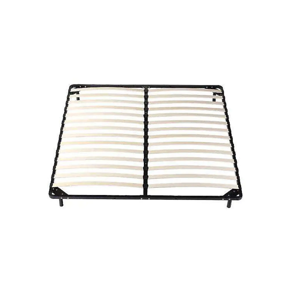 Sommier Metal 180x200 Cadre à lattes Julie - Pieds 29 cm - Épaisseur Metal 1,2 mm - 14 Lattes en 9 mm - L et Durabilité>Provence Literie Online