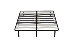 Provence Literie Sommier Metal 160x200 cm - 29 cm - 9 Larges Lattes de 12,5 cm - Solide et Confortable - CADRE A LATTE PATRICK* Sommier