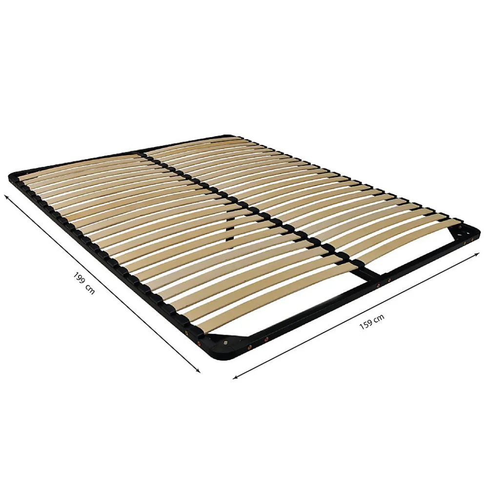 Sommier Métal RENO22 160x200+ 1 pied amovible / Noir>Weber Industries