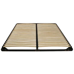Sommier Métal RENO22 160x200+ 1 pied amovible / Noir><noscript><img width=