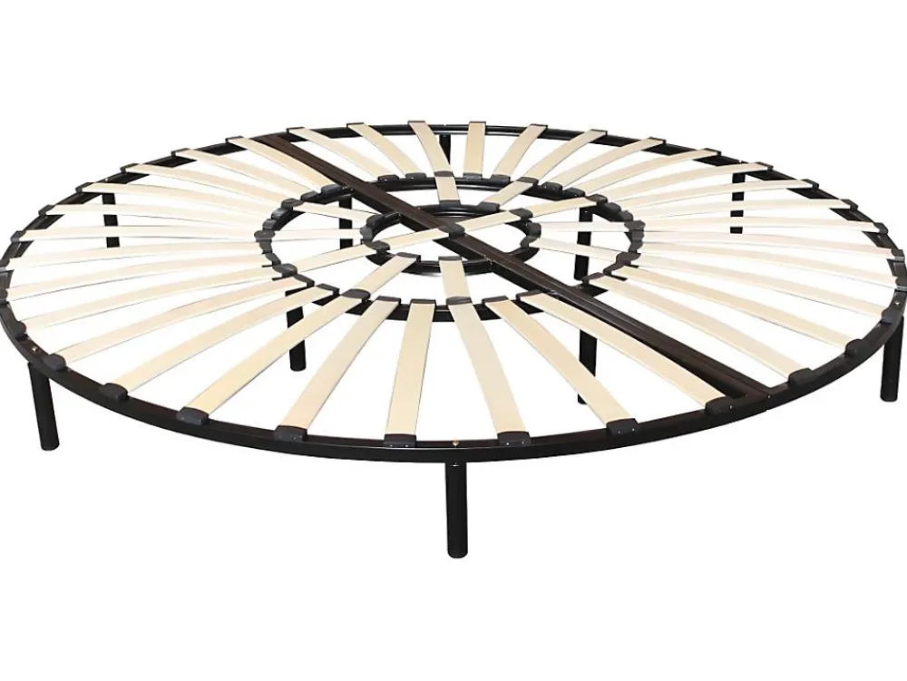 Vente-unique Sommier rond à lattes - 220 x 220 cm - ROMA de YSMÉE* Sommier
