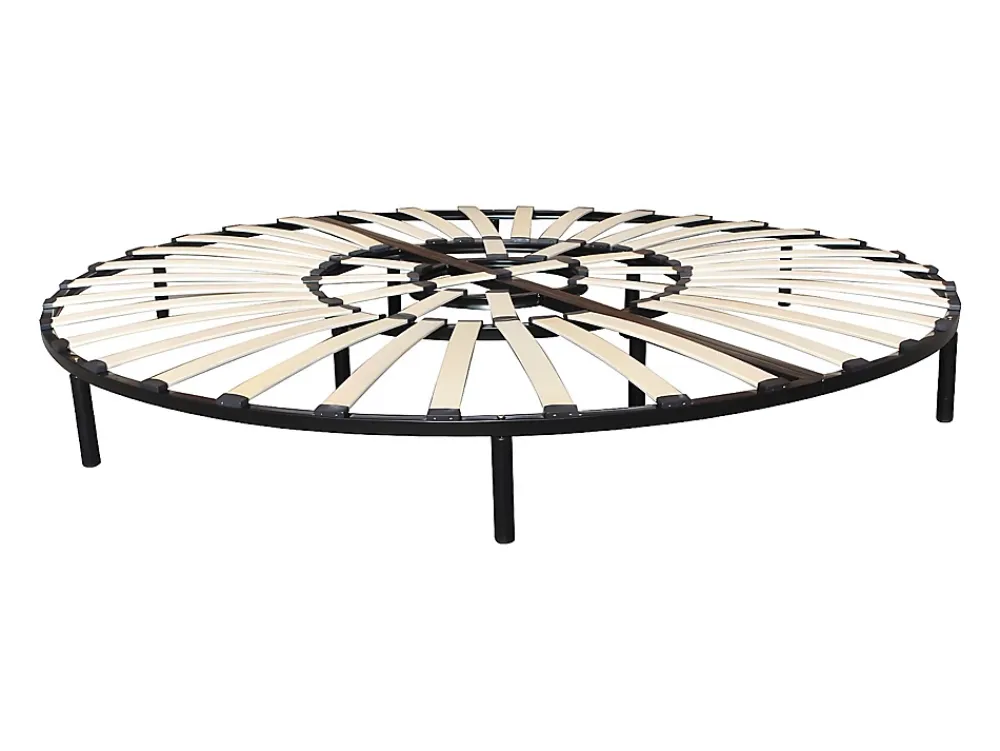 Vente-unique Sommier rond à lattes - 220 x 220 cm - ROMA de YSMÉE* Sommier
