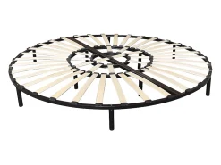 Vente-unique Sommier rond à lattes - 220 x 220 cm - ROMA de YSMÉE* Sommier