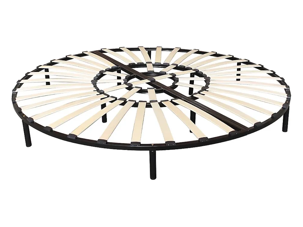 Vente-unique Sommier rond à lattes - 220 x 220 cm - ROMA de YSMÉE* Sommier