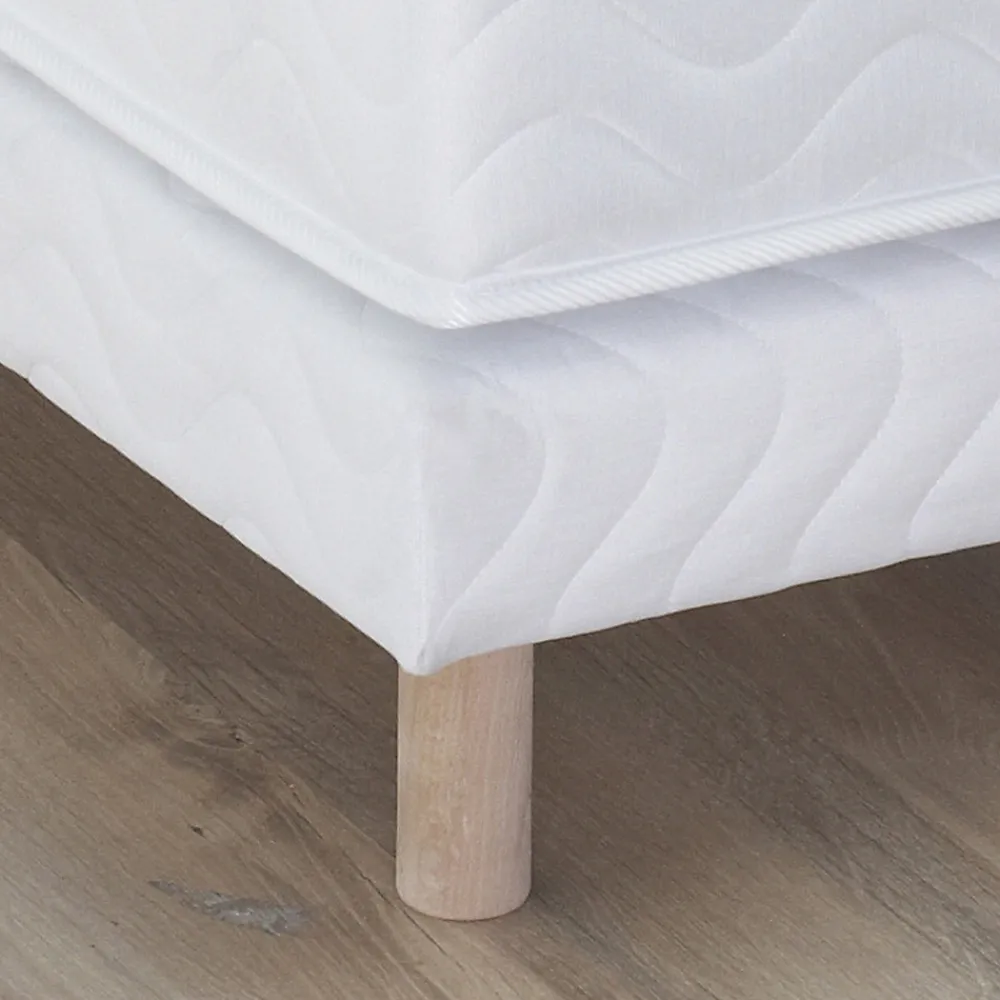 Sommier tapissier à lattes blanc 2x80x200>Idliterie Clearance