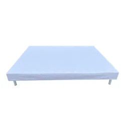 Kosmi Sommier tapissier à lattes 90x190cm sur pieds pour lit 1 place* Sommier