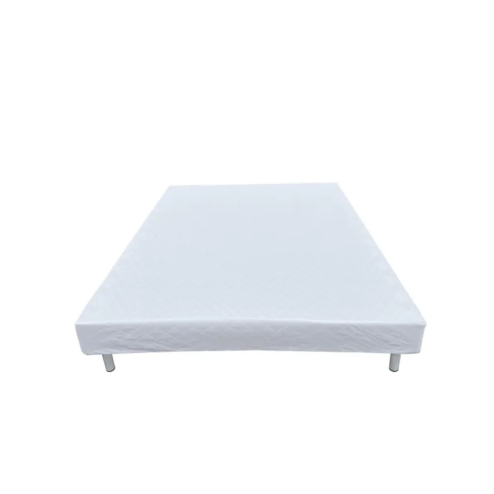 Kosmi Sommier tapissier à lattes 90x190cm sur pieds pour lit 1 place* Sommier