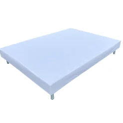 Kosmi Sommier tapissier à lattes 90x190cm sur pieds pour lit 1 place* Sommier