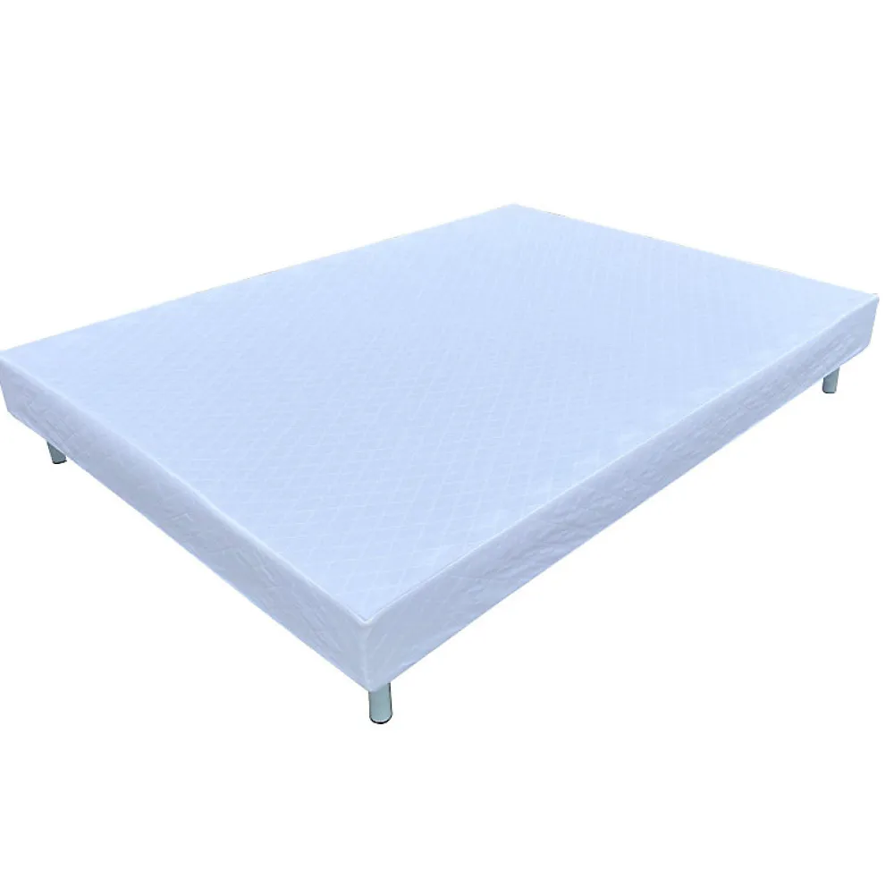 Kosmi Sommier tapissier à lattes 90x190cm sur pieds pour lit 1 place* Sommier