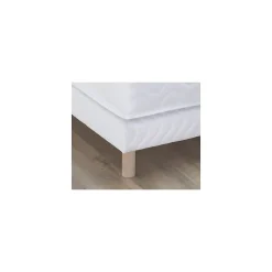 Idliterie Sommier tapissier à lattes blanc 160x200* Sommier