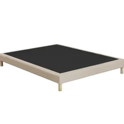 Idliterie Sommier tapissier à lattes fixes 140x200 beige* Sommier