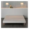 Sommier tapissier a lattes 160 x 200 - Bois massif blanc + pieds - FINLANDEK Rakenne>Deko Dream Outlet