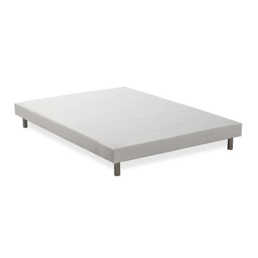 Sommier tapissier a lattes 160 x 200 - Bois massif blanc + pieds - FINLANDEK Rakenne>Deko Dream Outlet
