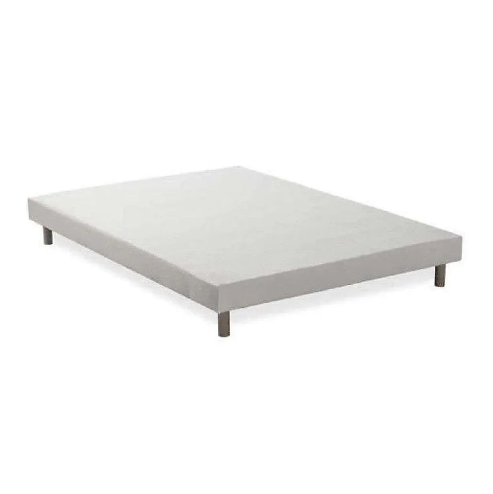 Sommier tapissier a lattes 160 x 200 - Bois massif blanc + pieds - FINLANDEK Rakenne>Deko Dream Outlet
