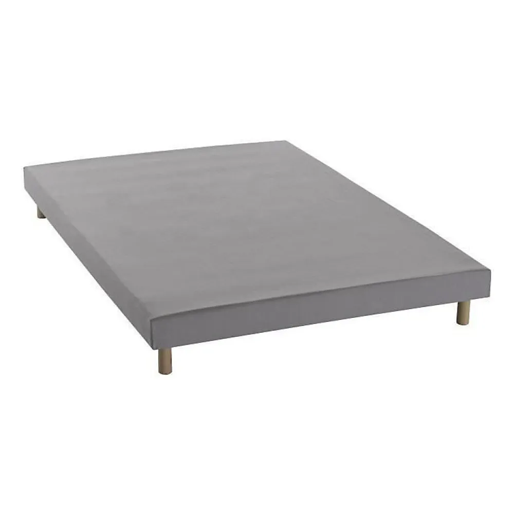 Sommier tapissier a lattes 140 x 190 - Bois massif gris + pieds - FINLANDEK Rakenne>Deko Dream Online