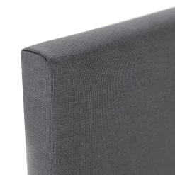 Vs Venta-Stock Sommier tapissier Aura + tête de lit 140x190 cm Gris Foncé, hauteur 30 cm* Sommier