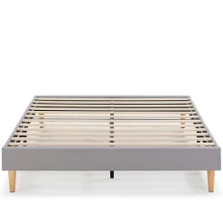Sommier tapissier Aura 150x190 cm Gris clair, Hauteur 30 cm><noscript><img width=