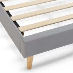 Sommier tapissier Aura 150x190 cm Gris clair, Hauteur 30 cm><noscript><img width=