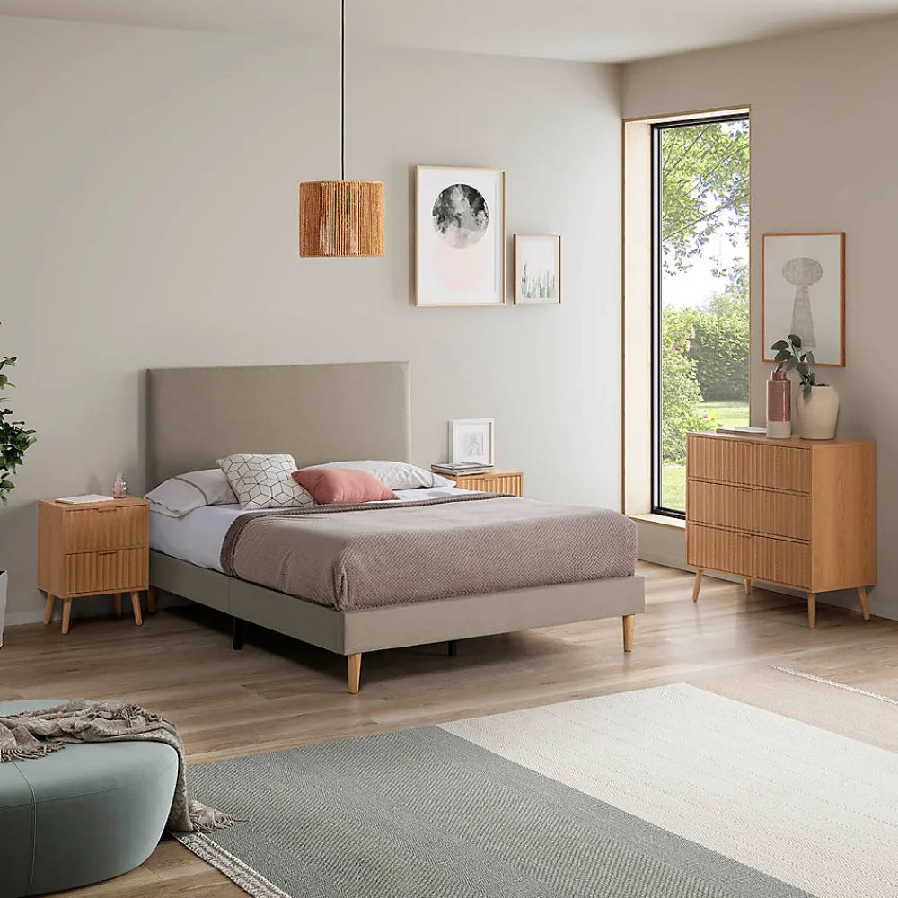Sommier tapissier Aura 140x200 cm Beige, Hauteur 30 cm>Vs Venta-Stock Clearance
