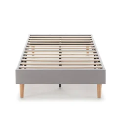 Sommier tapissier Aura 90x190 cm Gris clair, Hauteur 30 cm><noscript><img width=