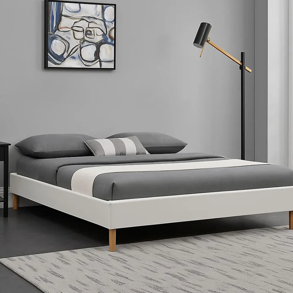 King Of Dreams Sommier tapissier blanc - 180x200 - pieds 20 cm - 2 x 13 lattes - soutien ferme - confort - usage quotidien - ameublement moderne* Sommier