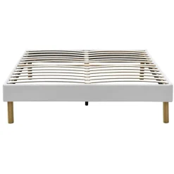 King Of Dreams Sommier tapissier blanc - 180x200 - pieds 20 cm - 2 x 13 lattes - soutien ferme - confort - usage quotidien - ameublement moderne* Sommier
