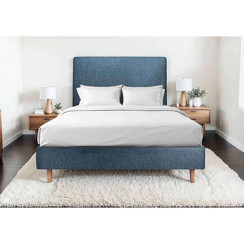 Sommier Tapissier Bouclette Bleu 160x200 H35cm>Sommeil De Plomb Best