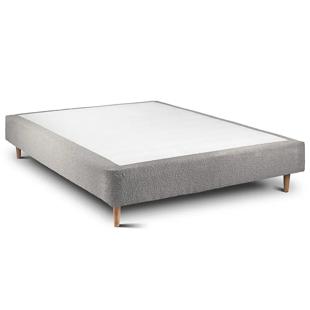 Sommier Tapissier Bouclette Gris 135x190 H35cm>Sommeil De Plomb Clearance