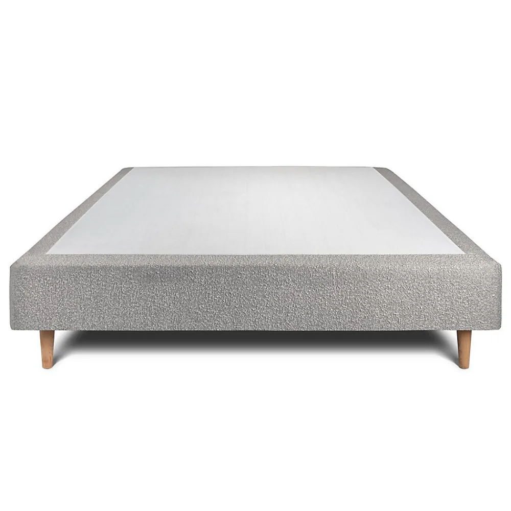 Sommier Tapissier Bouclette Gris 135x190 H35cm>Sommeil De Plomb Clearance