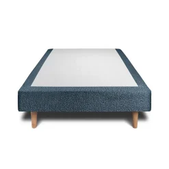 Sommier Tapissier Bouclette Bleu 90x200 H29cm>Sommeil De Plomb