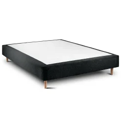 Sommeil De Plomb Sommier Tapissier Bouclette Noir 150x200 H35cm* Sommier