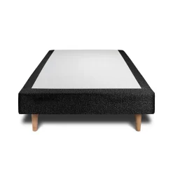 Sommeil De Plomb Sommier Tapissier Bouclette Noir 90x200 H35cm* Sommier