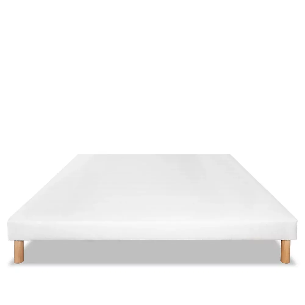 Bellecour Sommier tapissier Capucine 140x190 cm Epaisseur 13 cm Blanc (pieds non inclus)* Sommier