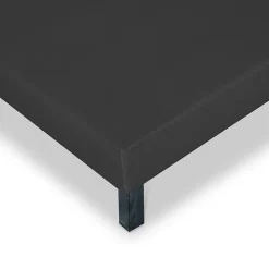 Bellecour Sommier tapissier Capucine 90x190 cm Epaisseur 13 cm Gris anthracite (pieds non inclus)* Sommier