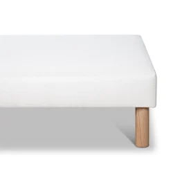 Bellecour Sommier tapissier Constantine 80x200 cm Epaisseur 18 cm Blanc (pieds non inclus)* Sommier