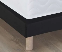 Sommier tapissier gris anthracite noir 90x200><noscript><img width=