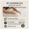 By Sommiflex. SOMMIER TAPISSIER GRIS 140x190 cm FABRICATION FRANÇAISE ARTISANALE PIEDS OFFER* Sommier