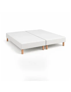 SOMMIER TAPISSIER NOIR 70x200x2 (140x200) FABRICATION FRANÇAISE ARTISANALE PIEDS OFFERTS HAUTEUR avec PIEDS 27 cm>By Sommiflex. Clearance