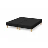 SOMMIER TAPISSIER NOIR 90x200x2 (180x200) FABRICATION FRANÇAISE ARTISANALE PIEDS OFFERTS HAUTEUR avec PIEDS 27 cm>By Sommiflex. Discount