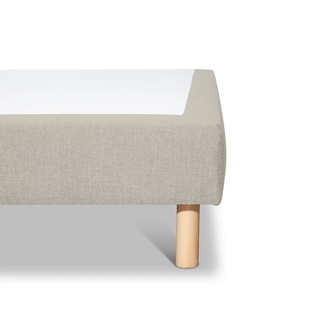 Bellecour Sommier tapissier Sisal 90x190 cm Epaisseur 18 cm Beige (pieds non inclus)* Sommier