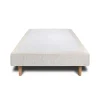 Sommier Tapissier Tissu Beige clair 80x200 H29cm>Sommeil De Plomb Discount
