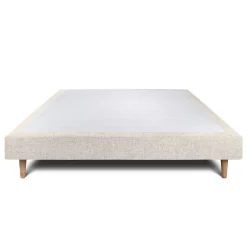 Sommeil De Plomb Sommier Tapissier Tissu Beige clair 140x200 H29cm* Sommier
