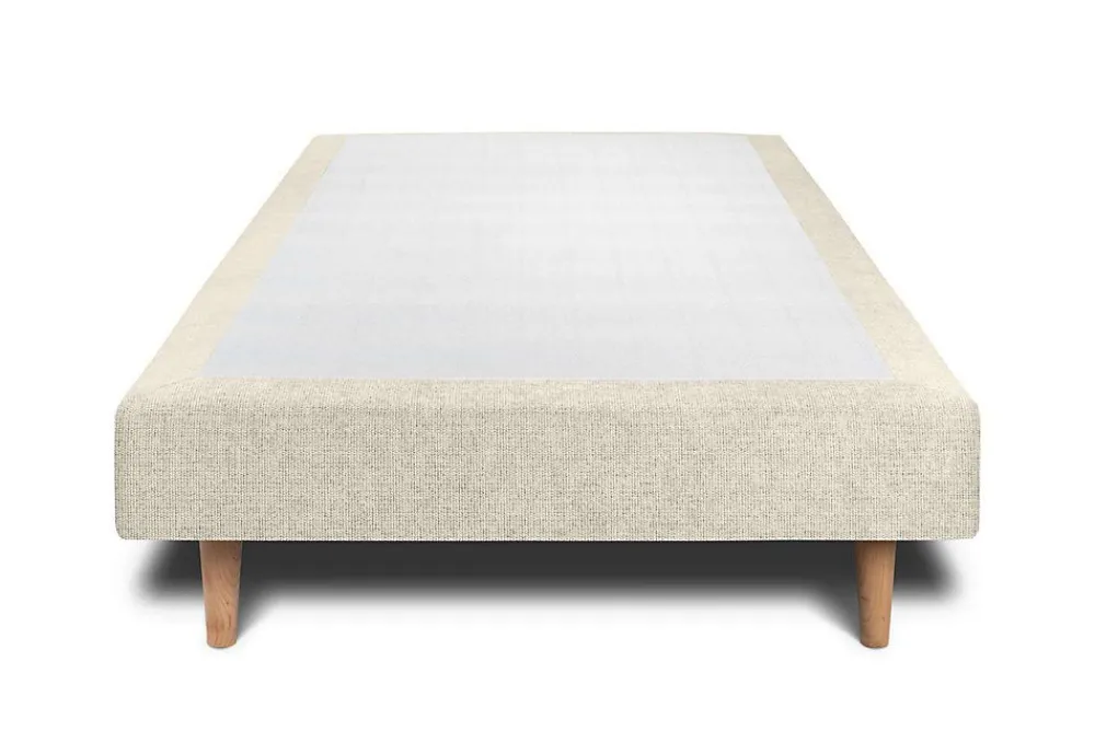 Sommier Tapissier Tissu Beige clair 100x200 H29cm>Sommeil De Plomb Sale