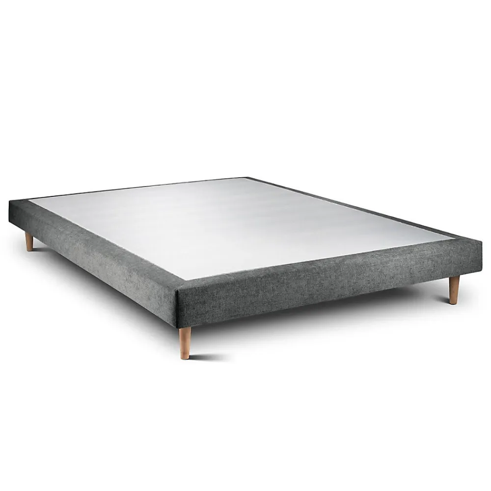 Sommier Tapissier Tissu Gris anthracite 150x200 H29cm>Sommeil De Plomb Sale