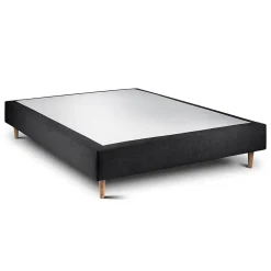 Sommier Tapissier Tissu Noir 150x200 H35cm>Sommeil De Plomb Hot