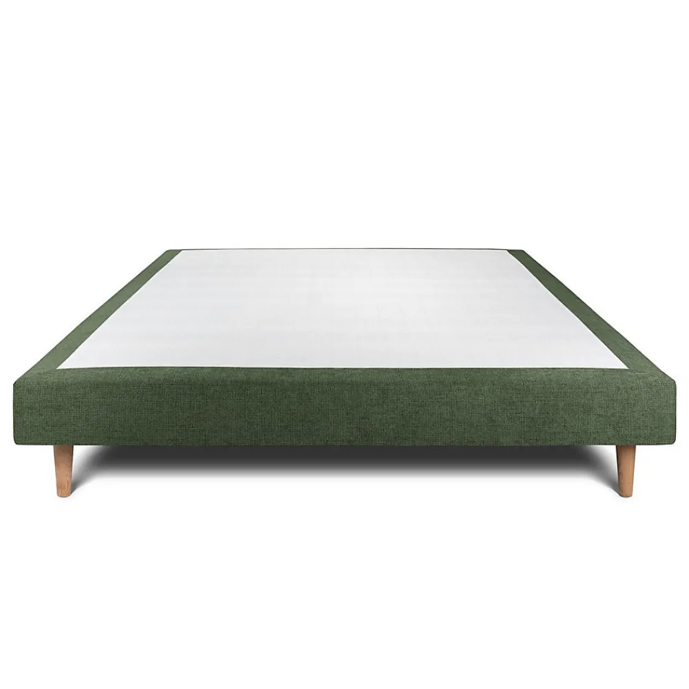 Sommier Tapissier Tissu Vert 140x200 H29cm>Sommeil De Plomb Clearance